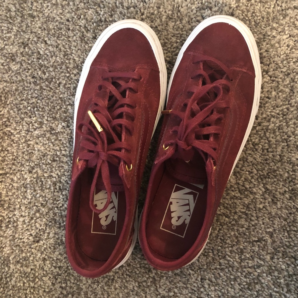 Burgundy Vans Old Skool Sneaker